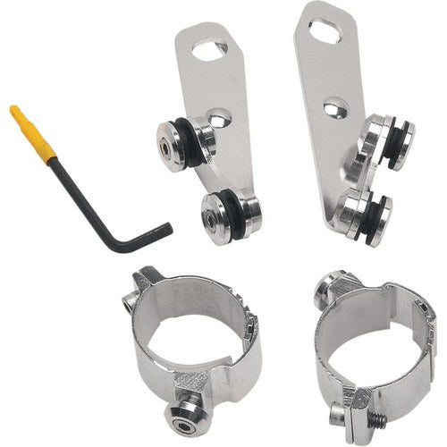 Memphis Shades Lower Deflector Mount Kit - Vegas (Polished) MEM9896