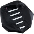 Parts Unlimited Ribbed Gripper Seat Cover - Arctic Cat (Black/White) CAT-102-337