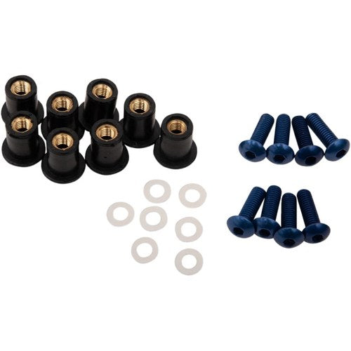 Puig Windscreen Screw Kit (Blue) 0957A