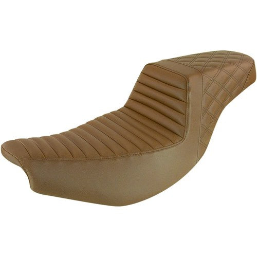 Saddlemen Step Up 2-Up Seat - Tuck and Roll/Diamond (Brown) I14-07-176BR