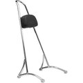 Burly Brand Sissy Bar w/ Backrest Pad (Chrome) Tall | B13-1501C