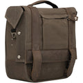 Burly Brand Voyager Saddlebag - Waxed Cotton (Dark Oak / Brown) B15-1000D