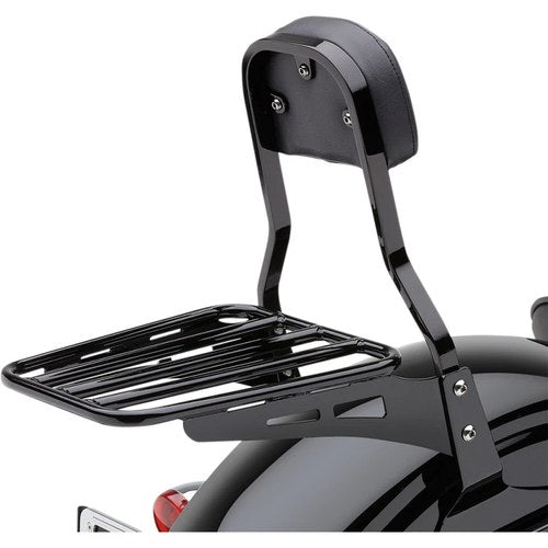 Cobra Sissy Bar Luggage Rack - Tubular (Black Powder-Coated) 02-3500B