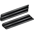 Covingtons Saddlebag Latch Delete Plates, Finned, Police (Black) Pair | C1006-B
