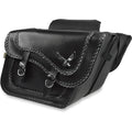 Willie & Max Luggage Black Magic Saddlebags (Black / Silver) Pair | 58736-20