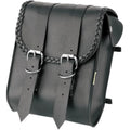Willie & Max Luggage Sissy Bar Bag - Braided (Black / Chrome) 58481-20