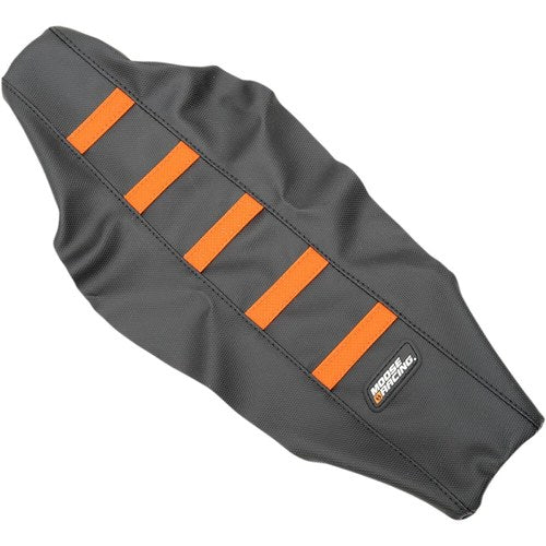 Moose Racing Ribbed Seat Cover - KTM (Black / Orange) KTM6516-336RT