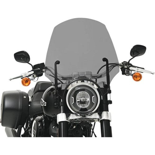 Memphis Shades El Paso Windshield 17" 9" Headlight Cutout (Black Smoke) MEP5273