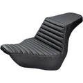 Saddlemen Step Up 2-Up Seat - Tuck and Roll (Black) 818-29-171