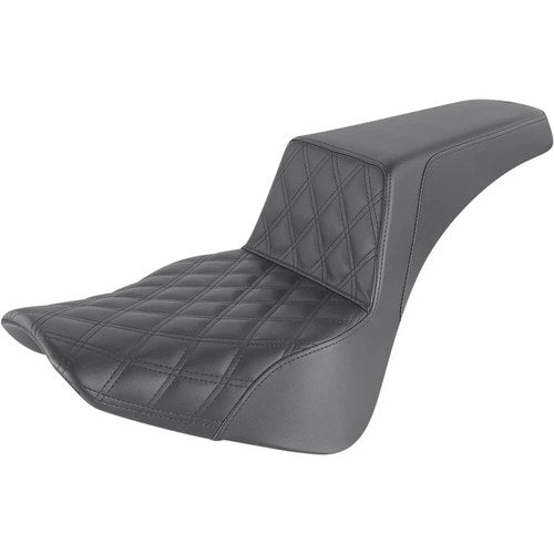 Saddlemen Step Up 2-Up Seat - Driver's Lattice Stitched (Black) 818-33-172