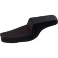 Saddlemen Step Up 2-Up Seat -Lattice Stitched - XL (Black / Red) 807-11-172RD