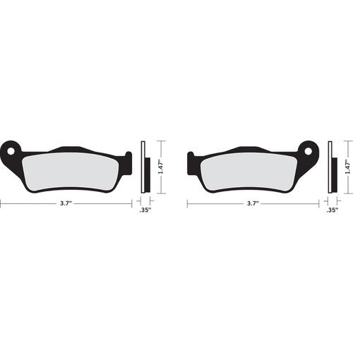 Drag Specialties Organic Brake Pads / One Pair | Street | FAD643