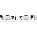 Drag Specialties Organic Brake Pads / One Pair | Street | FAD643