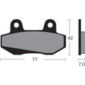 Vesrah Semi-Metallic Brake Pads / One Pair | VD-131