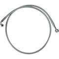 Drag Specialties Front Brake Line - Clear-Coated Stainless Steel | 640310