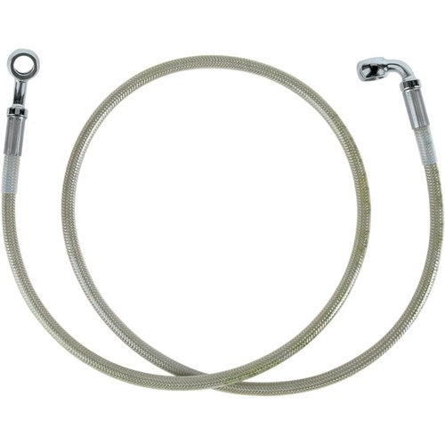 Drag Specialties Front Brake Line Clear-Coated Stainless Steel | 640311