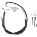 Drag Specialties +8" Brake Line - Front - Black Vinyl - Flh 96-07 | 660411-8BLK