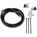 Drag Specialties +4" Brake Line - Front - Black Vinyl - 95-99FXD | 640113-4BLK