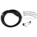 Drag Specialties +10" Brake Line - Front - Black Vinyl - Fxd 00-5 | 640112-10BLK