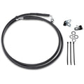 Drag Specialties +10" Brake Line Front Black Vinyl Fxdwg 93-05 | 640115-10BLK