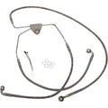 Drag Specialties +8" Brake Line - Front - Stainless Steel - 08-13 FL | 620085-8
