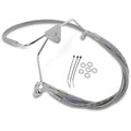 Drag Specialties +4" Brake Line - Front - Stainless Steel - Flh 96-07 | 660411-4