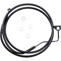 Drag Specialties Front Brake Line - 64-1/2" - Black Stainless Steel | 614220-BLK