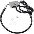 Drag Specialties Extended Length Front Brake Line - XL - Black +6" | 614743-6BLK