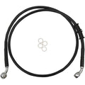 Drag Specialties Front Brake Line - XL - Black +10" | 614772-10BLK