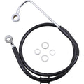 Drag Specialties Brake Line - 15-17 Softail - Black | 618302-BLK