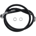 Drag Specialties Brake Line - 18- Softail - Black +8" | 618604-8BLK