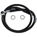 Drag Specialties Brake Line - 18- Softail - Black +10" | 618631-10BLK