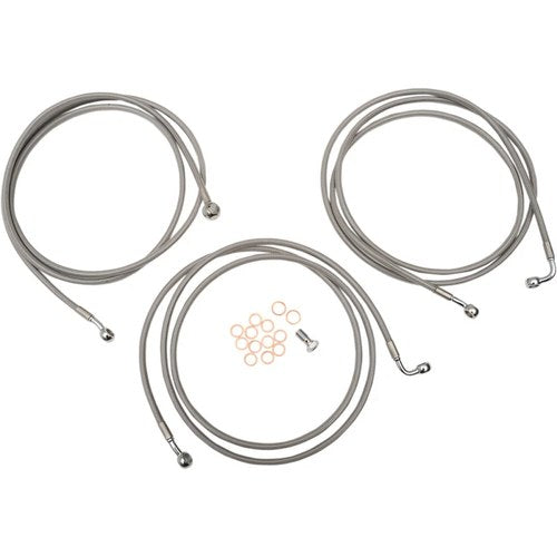 LA Choppers Stainless Steel Front Brake Line - Touring ABS | LA-8052B19