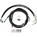 LA Choppers Brake Lines - Black - 12-14 FL ABS | LA-8051B13B