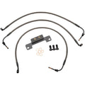 LA Choppers Midnight Braided Brake Line Kit - Touring | LA-8011B16M