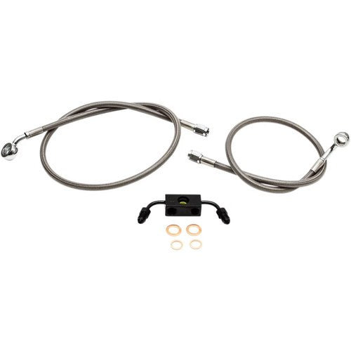 LA Choppers Stainless Steel Front Brake Line - Fxdf ABS | LA-8231B13