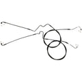 Magnum XR Lower Brake Line - Black/Black Fittings - Touring | SBB1116-00