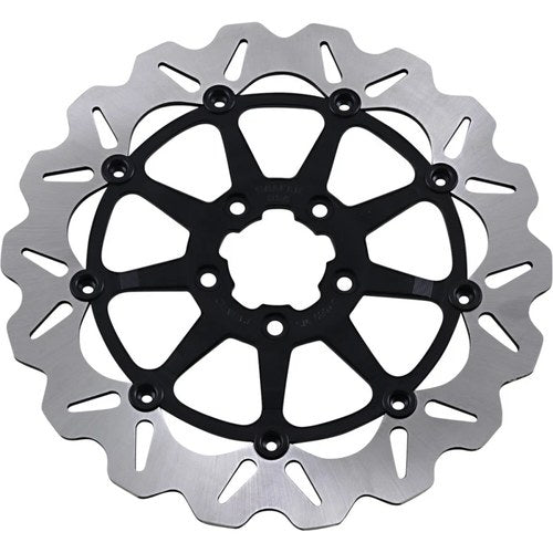 Galfer Oversize Wave Front Brake Rotor - Black - 12.5" | DF680CWS-B