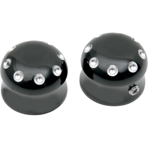 Covingtons Axle Caps - Black - Flst | C0010-B