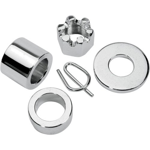 Colony Axle Spacer/Nut Kit - Rear - Chrome - 00-03 XL | 2040-4