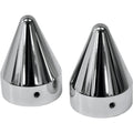 LA Choppers Axle Caps - Chrome - Spike | LA-7811-00