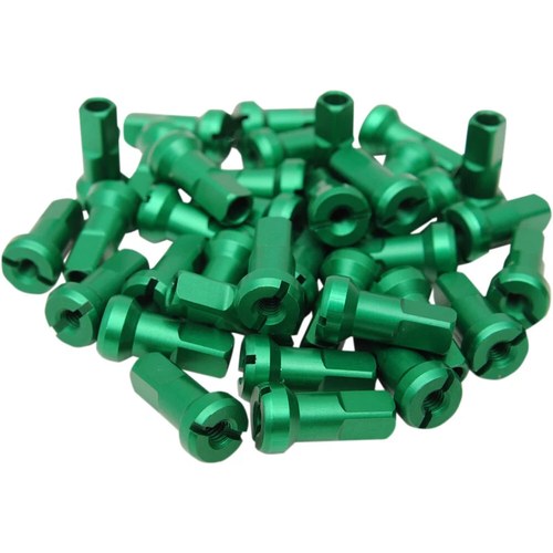 Moose Racing MX1 Spoke Nipple Set - Green - 8 Gauge | 24-860