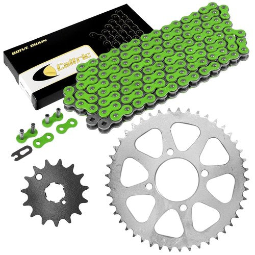 Drive Chain & Sprocket Kit for Kawasaki KZ400 Ltd 400 1974 1975 1976 1977 - 1979