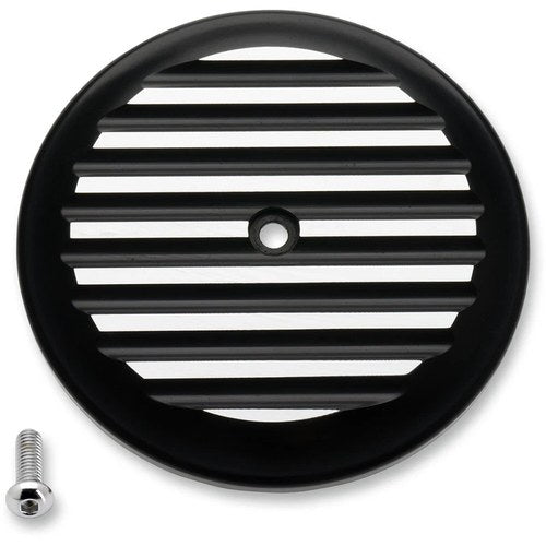 Joker Machine Cover Air Cleaner Finned (Black / Chrome) 02-220-2