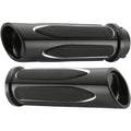 Arlen Ness Black Deep Cut Comfort Grips for Cable | 07-051