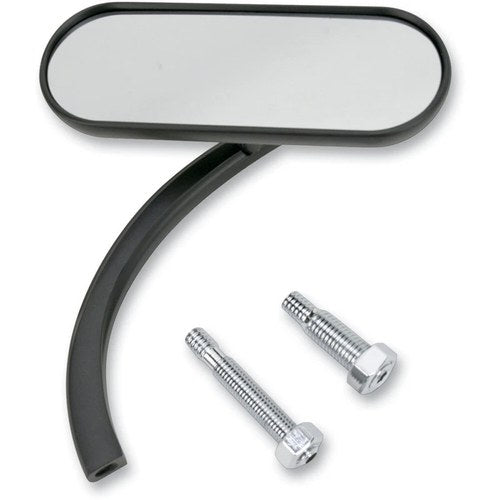 Arlen Ness Oval Mirror - Black - Right | 13-413