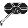 Arlen Ness Deep Cut Mirror - Black - Left | 13-164