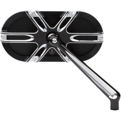 Arlen Ness Deep Cut Mirror - Black - Right | 13-166
