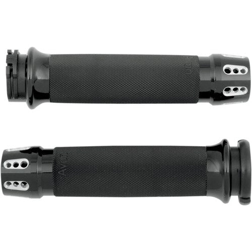 Avon Grips Black Gatlin Custom Grips | CC-86-ANO-GAT
