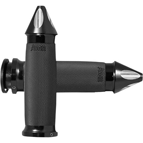 Avon Grips Black Custom Contour Spike Grips for Indian | IN-TO-CC-86-ASP